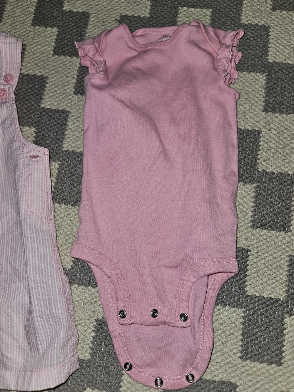 Carters pink ruffle